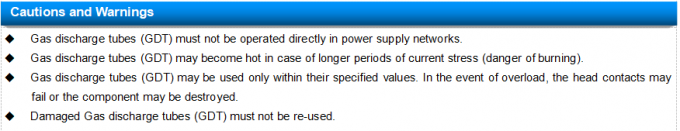 Surge Arrester Ceramic GDT Tube SC2E5-800LL For Communication Equipment 4