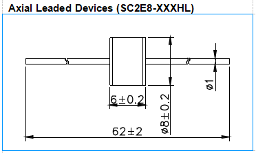 Ceramic 2-Electrode GDT Gas Discharge Tube SC2E8-350HL 20KA Surge Capability 2
