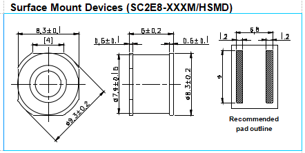 20KA SMD Gas Discharge Tube SC2E8-600HSMD Surface Mount 2-Electrode GDT 3