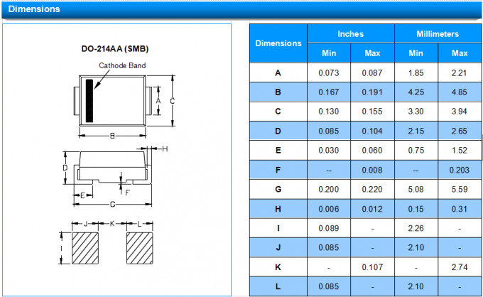 SMBJ13CA TVS Diodes Circuit Protection Transient Voltage Suppression Diode DO-214AA 8