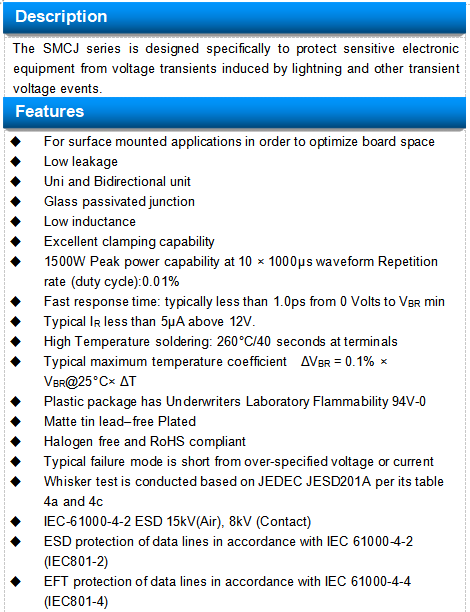SMCJ160CA TVS Diodes SCOAY SMCJ ESD Suppressors Surface Mount 4