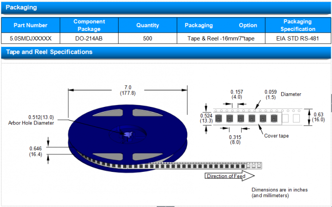 SOCAY Unidirectional TVS Diodes 5.0SMDJ33A For Surface Mounted Applications 6