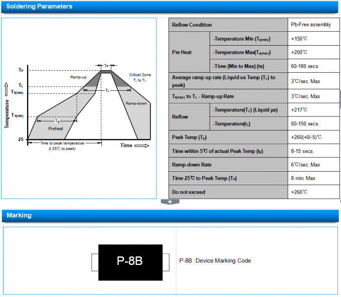 TSS Thyristor Surge Protector DO-214AC  P0720TB @10/700μs 3/4KV 3