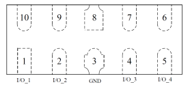 DFN2510-10L ESD Array SE05NRD34GU Working Voltage 5.0V For ESD Protection 1