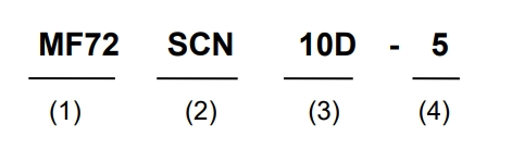 SOCAY Power NTC Thermistor MF72-SCN10D-5 10Ω Imax Wide Resistance Range 0