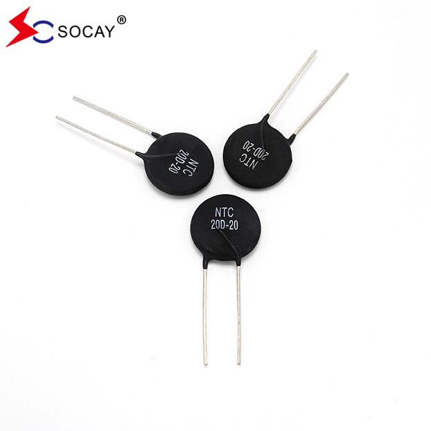 SOCAY Power NTC Thermistor MF72-SCN20D-20 20Ω 20mm Imax Wide Resistance Range 5