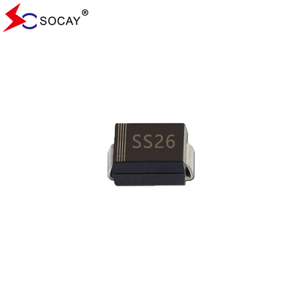 SOCAY 60VRRM Schottky Diode SS26B Surface Mount Schottky Barrier Rectifiers 3