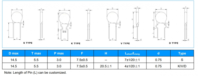 SOCAY NTC Thermistor 10D-13 NTC MF72 Thermal Resistance MF72-SCN10D-13 10OHM 13MM 1