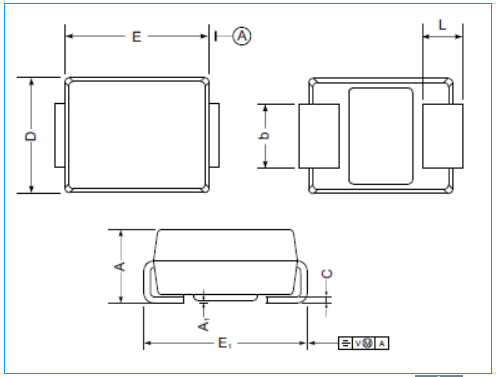 VRRM 40V SS54B SS510B 100VRRM Schottky Barrier Rectifiers 0.55V Forward Voltage 2