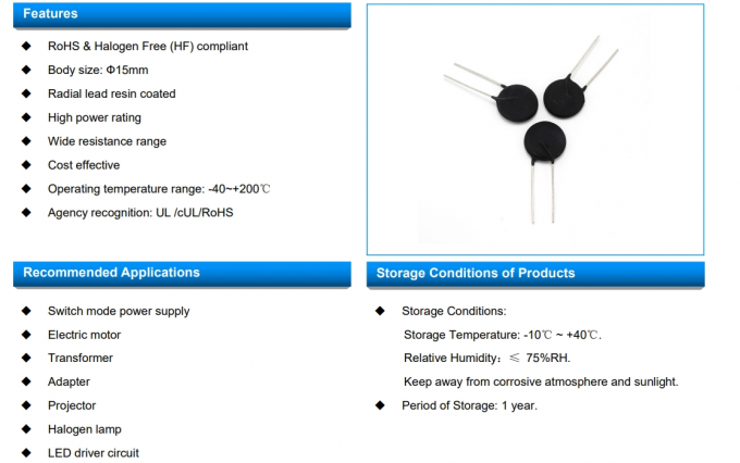 SOCAY High Accuracy Temperature Sensor NTC Thermistor MF72-SCN8D-15 8ohm 15mm 0