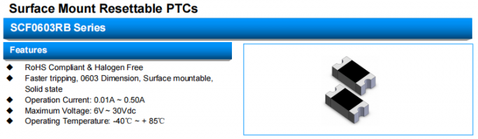 SOCAY PPTC Resettable Fuse SCF025-0603RB For Anti Short Circuit And Overcurrent Protections 0