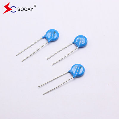 10D Series Metal Oxide Varistor 10D820K / 10D820KJ Ф10mm 135VC Rated Power 0.4W